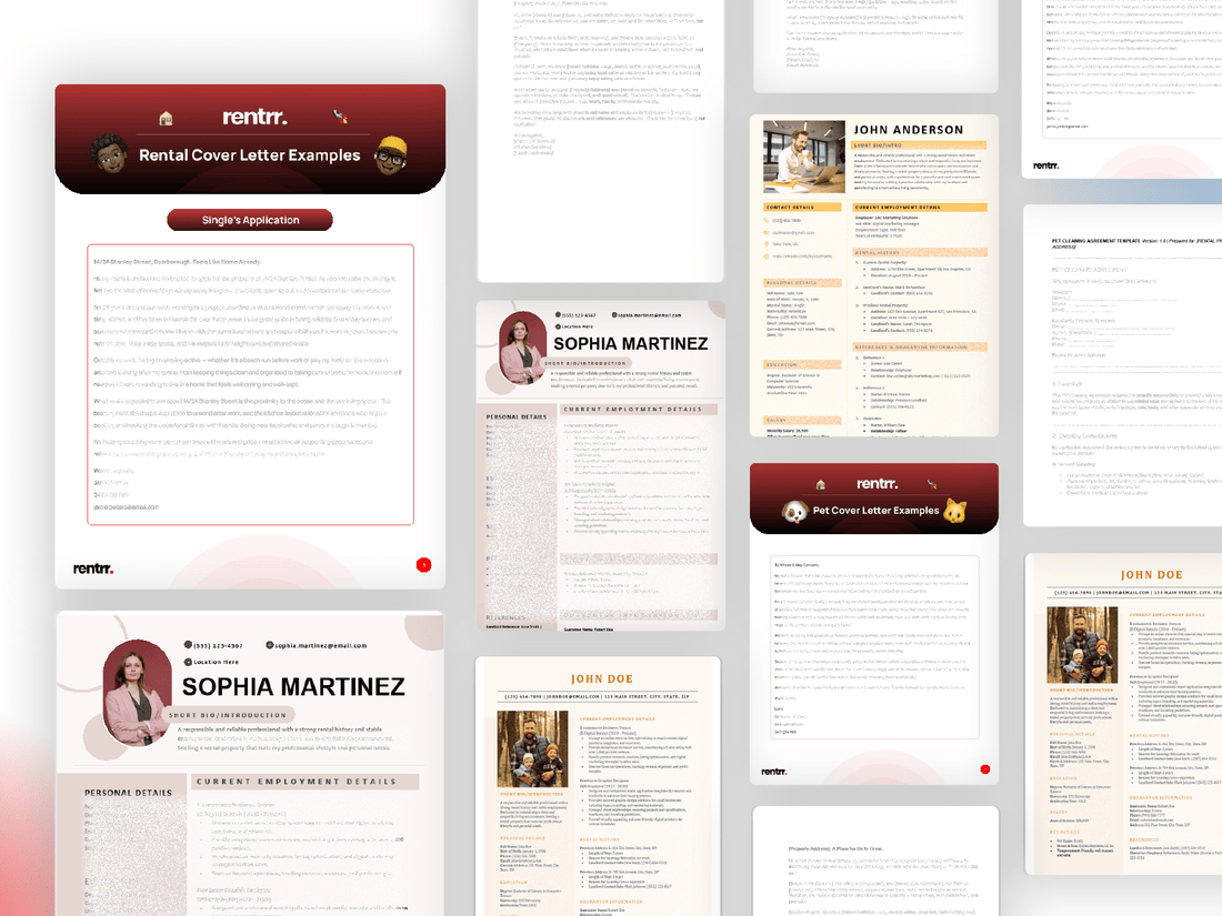 Rental Resume Cover Pack 📝 - Rentrr