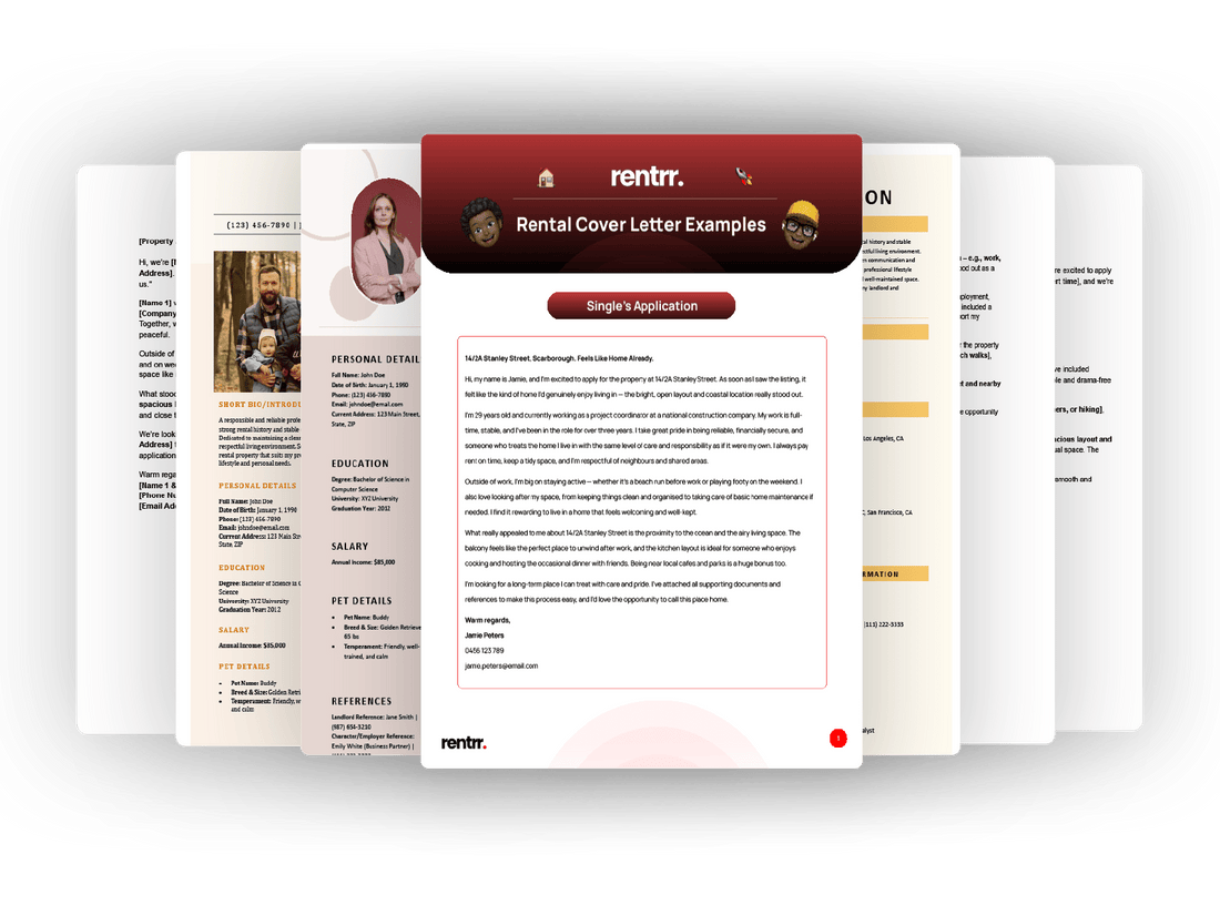Rental Resume Cover Pack 📝 - Rentrr